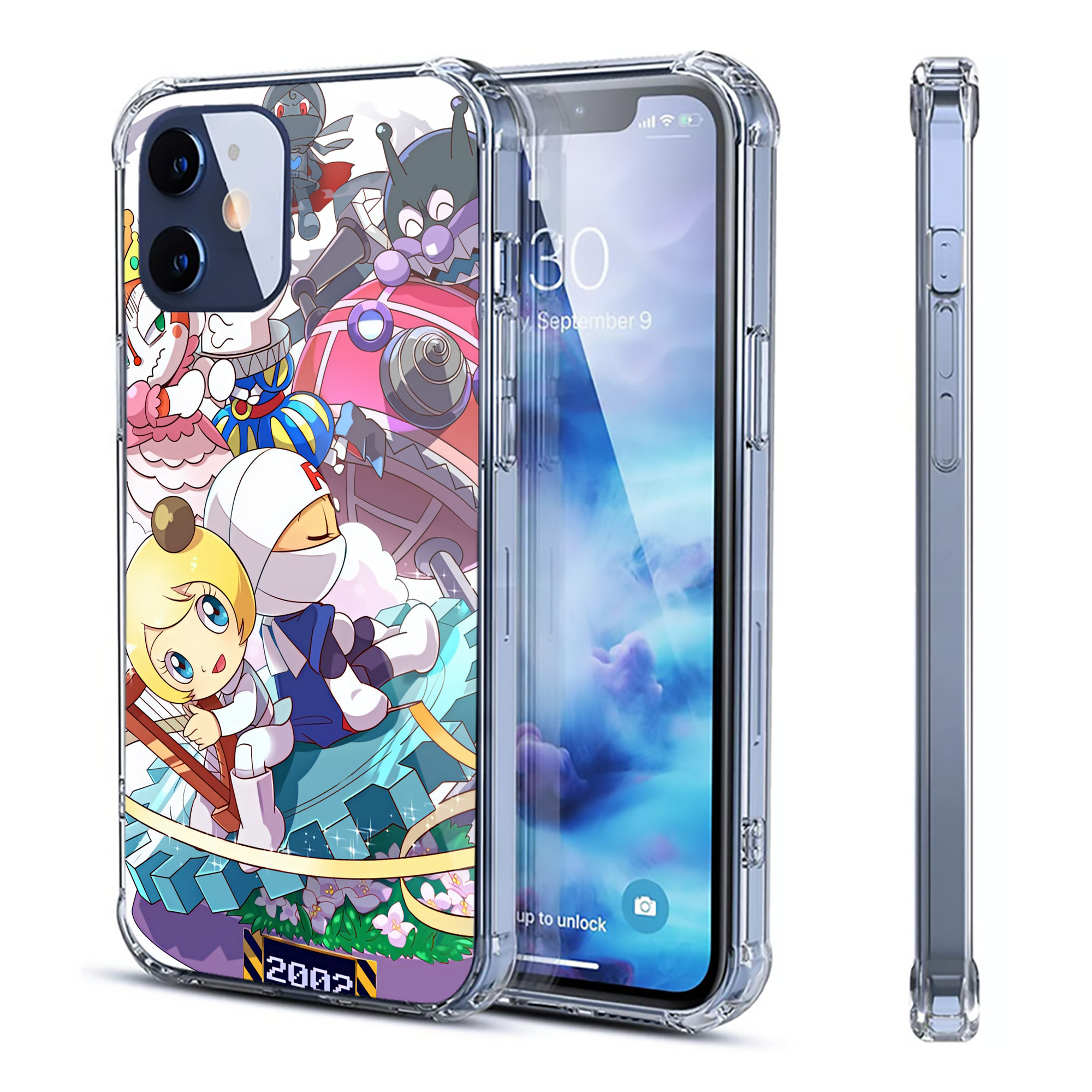 （画像用） アンパンマン Anpanman 【iPhone 12シリーズ対応】透明スマホケース（クリアソフトケース）